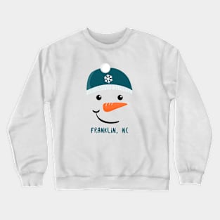 Franklin, NC Snowman Crewneck Sweatshirt